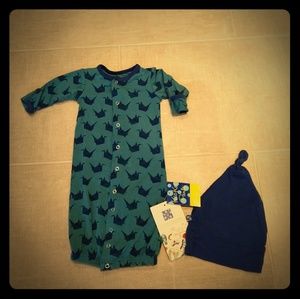 Kickee Pants Toyko Newborn layette converter gown